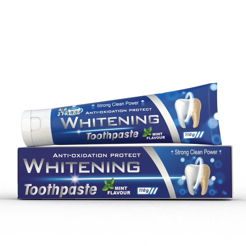 Great performance Fresh Mint Flavor Fluoride Free Antiplaque Teeth Whitening Toothpaste with OEM