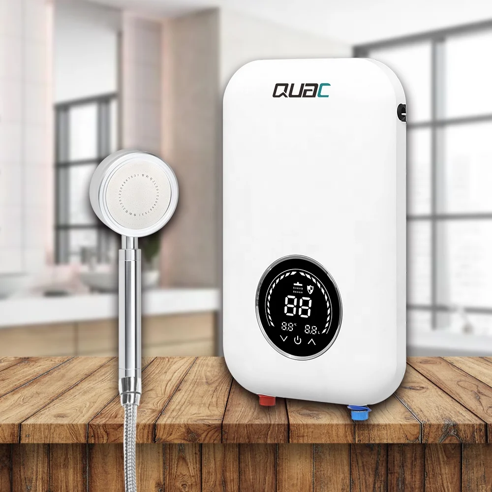 220V 8kw 9kw Multi Points Use Bathroom Hotel Instant Shower Hot Water Heater Tankless Bath Heater Geyser