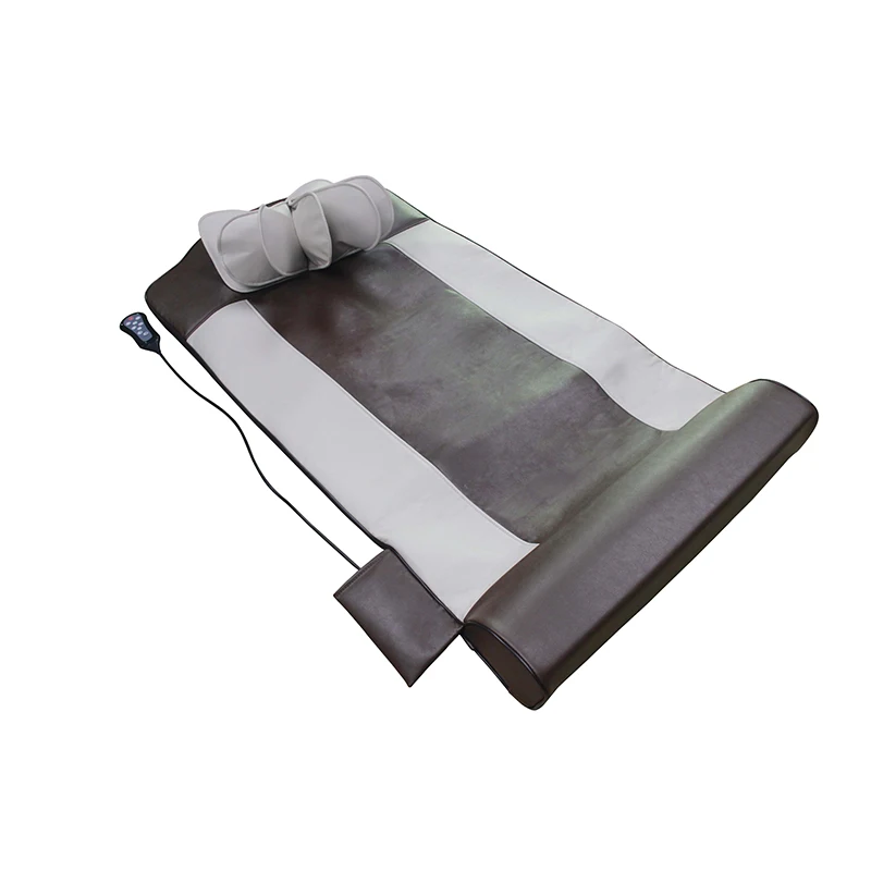 Foldable Topper Full Body Electric Thermal Vibrating Shiatsu Vibration Spa Thai Nuru Massage Mat Mattress With Heat