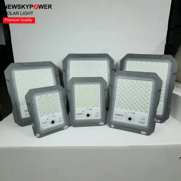 New MJ Breaker Warrior LED 300W 500W 800W 1200W Solar Floodlight With WIFI 1440P CCTV Camera Waterproof Outdoor Security Lamp