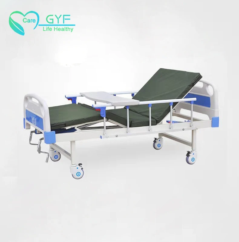 GYF equipment 5 function electric ICU 4 motor medical clinic manual semi-automatic nursing bed hospital bed is cheap
