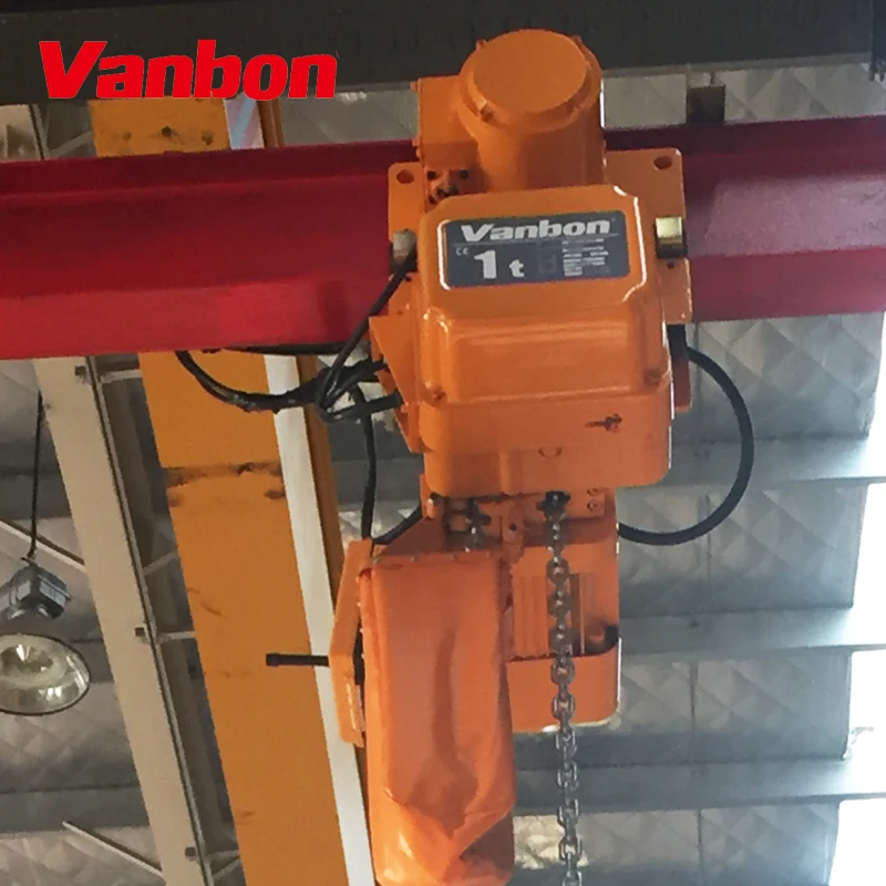 Factory directly electric lift motor 500kg chain hoist with hook for lifting material