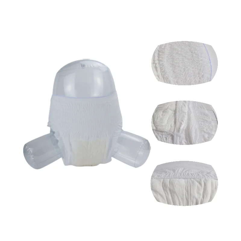 Wholesale Adult Pull Up Diaper Pants Disposable High Absorbent Adult Underwear Pads Ultra Thick OEM