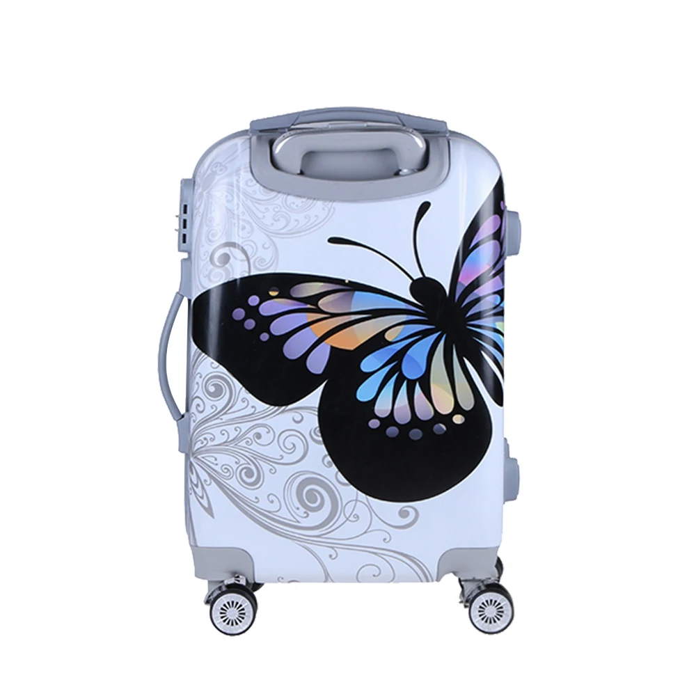 
3 Pieces Print 3D Butterfly Hardcase Suitcase Sets Travel Luggage Set 