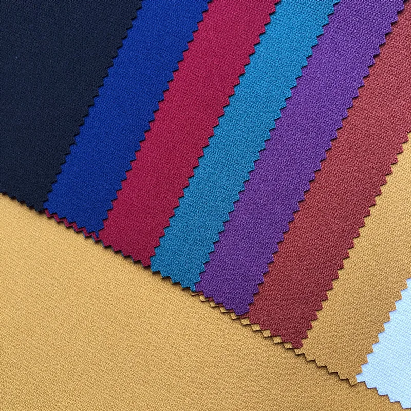 Poly spandex check suiting fabrics stretch fabric