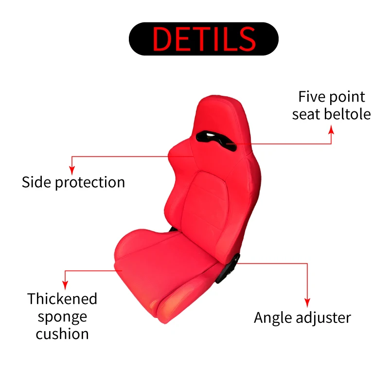 EDDYSTAR Factory Direct Sale Adjustable Custom Carbon Fiber Racing Seat Kevlar Simracing Seat Racing Seat