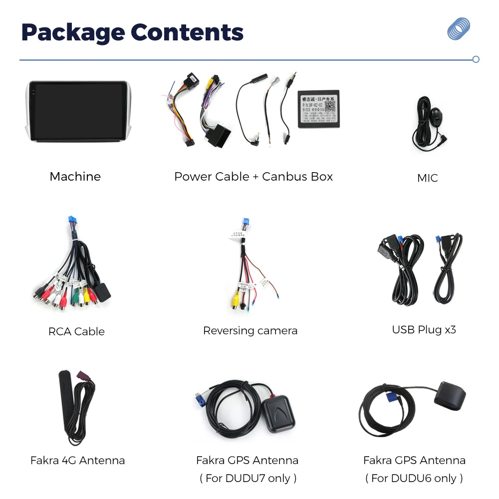 MEKEDE Android car video car dvd autoradio DUDU 2K Touch Screen 12+512GB 7870 system RADIO TDA7708 FOR Peugeot 2008