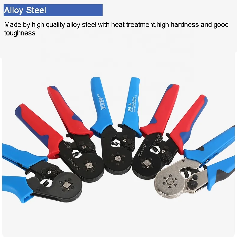 HSC8 6-4A ratchet wire crimper hand ferrule crimping pliers terminal crimping tool kit wire crimping tool