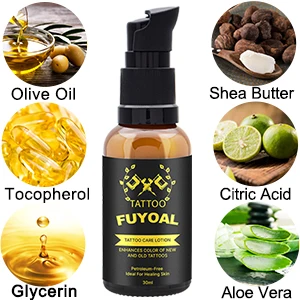 Custom Private Label Tattoo Aftercare Kit for Body Art Includes Brightener Soap Gel and Lotion Balm Cream