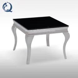 Modern design side coffee table for living room furniture luxury mirrored metal stainless steel side table