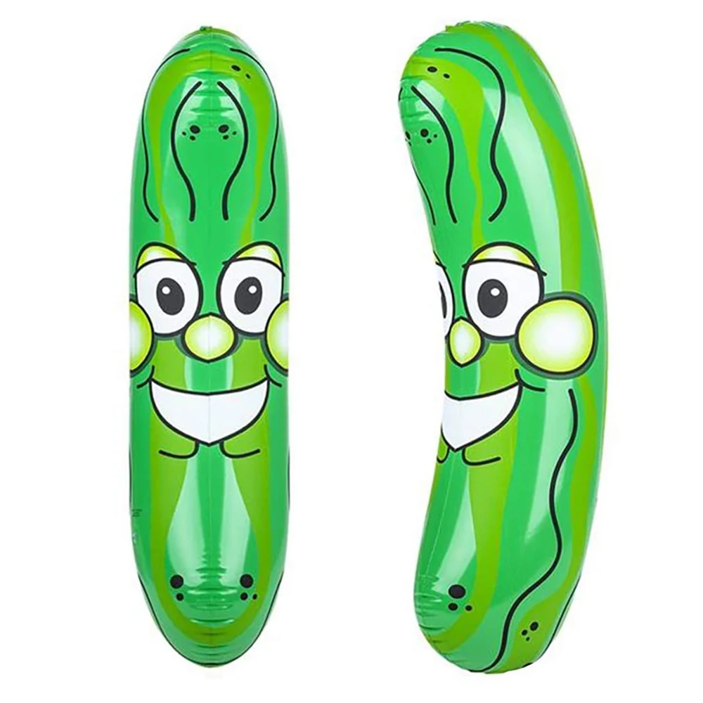 Factory 36 Inch Inflatable Pickle Model Large Pool Float Cucumber Water Toy Party Favor Fun Decoration