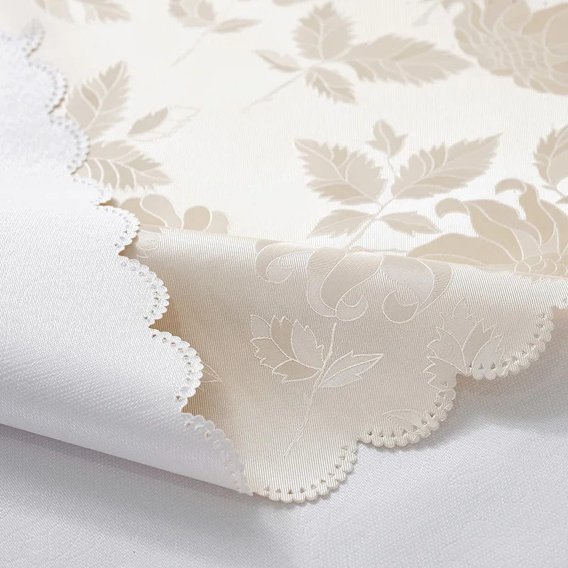 Waterproof Tablecloth For Table Oilcloth Pvc Gold Rose Round Rectangular Anti-Stain Film Decoration Dining Pad Kitchen Supplies