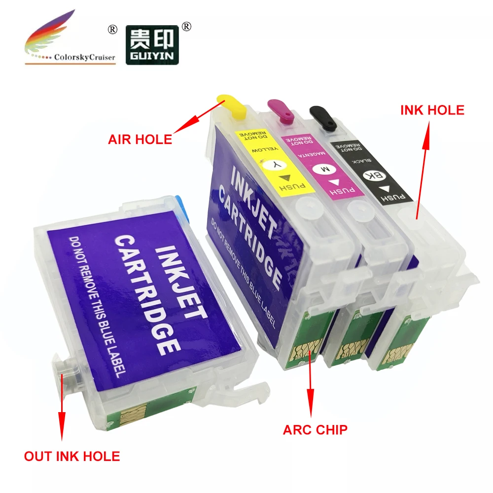 Картридж струйный RCE1291 для Epson T1291 T129 T 129 Stylus SX420W SX425W SX525WD SX620FW Office BX305F BX305FW