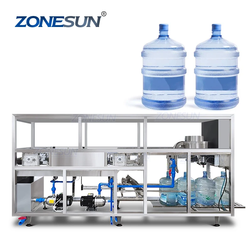 ZONESUN ZS-AFC100R Full Automatic Monoblock 5 Gallon Drinking Mineral Water Bottle Filling Capping Machine