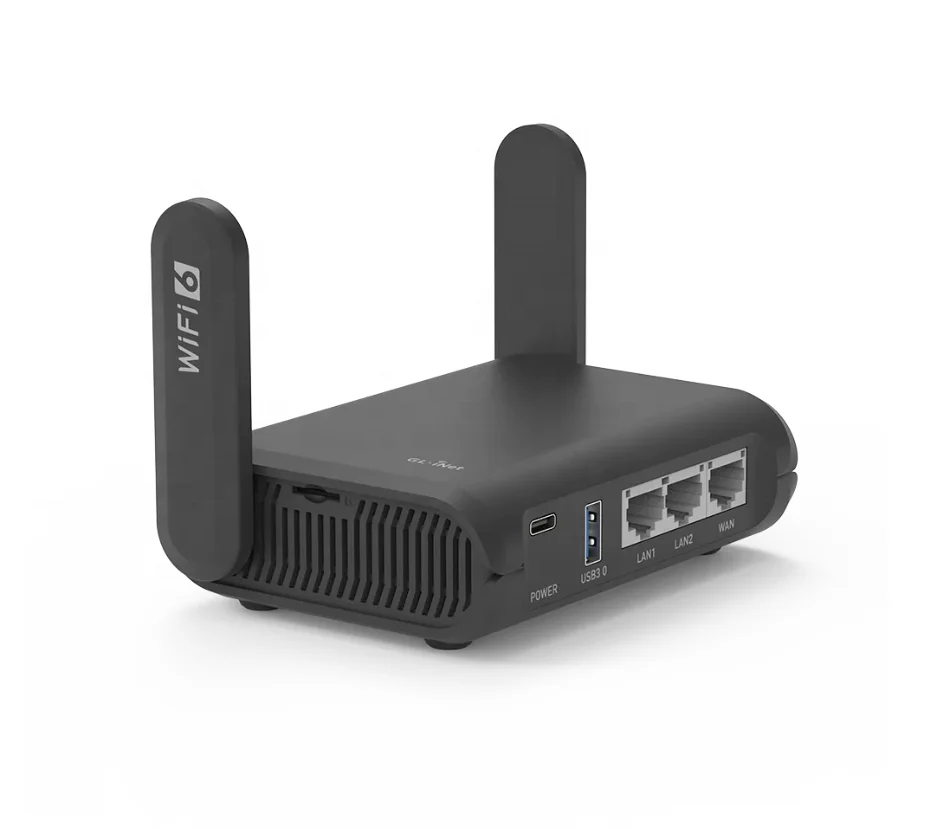 GL.iNet AXT1800 Slate AX Wi-Fi 6 гигабитный маршрутизатор в кармане 1800 Мбит/с