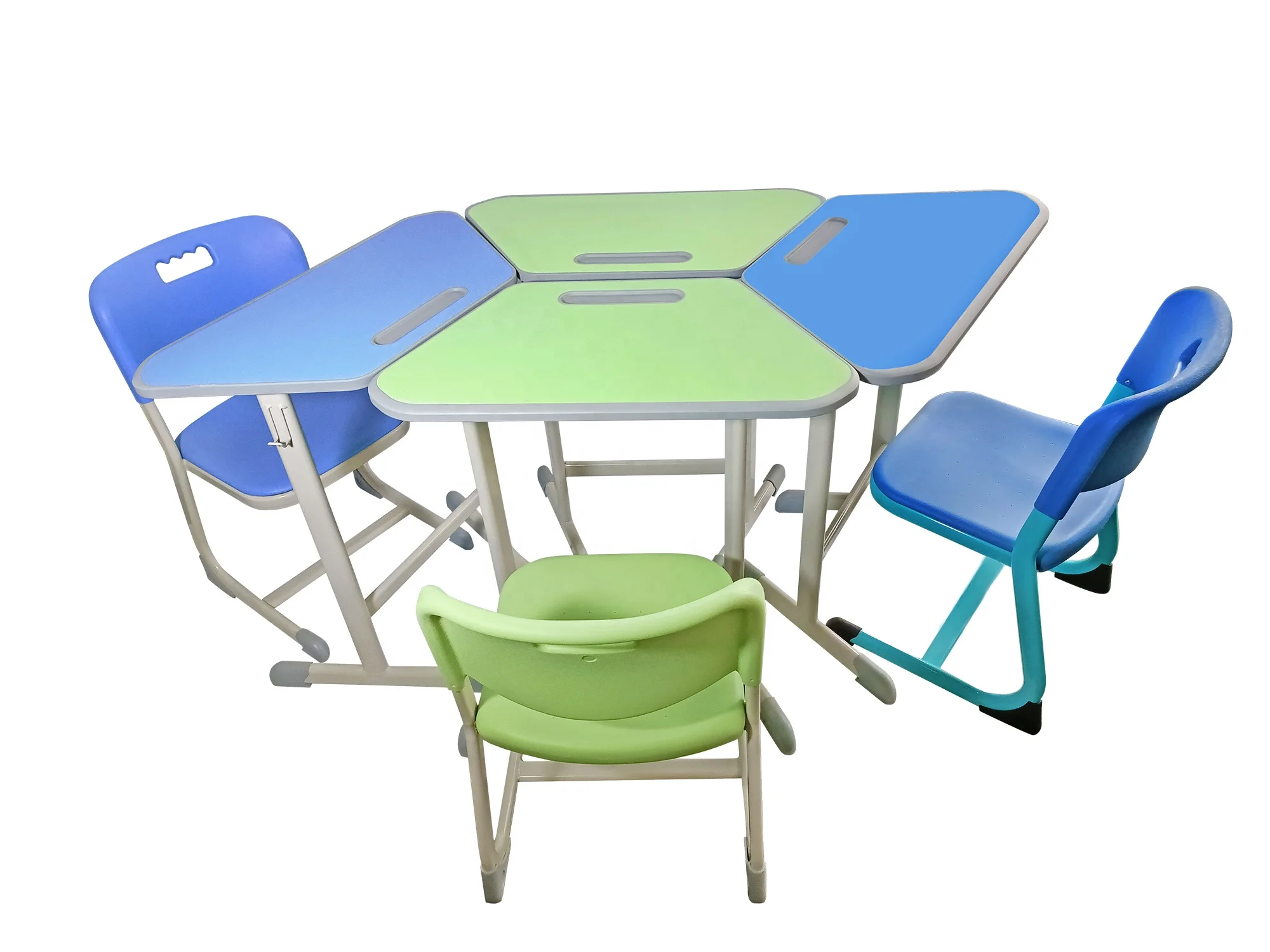 School Furniture Combination Desk and Chair students classroom and training room table and chair