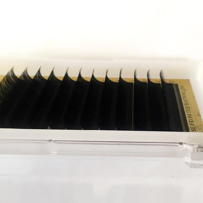 Black Premium Volume Individual Eyelash Extension Natural longWholesale Korea PBT fiber Silk Lash Extension OEM ODM