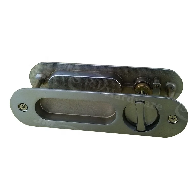 Popular rectangle shape hook lock for sliding door , sliding door key lock