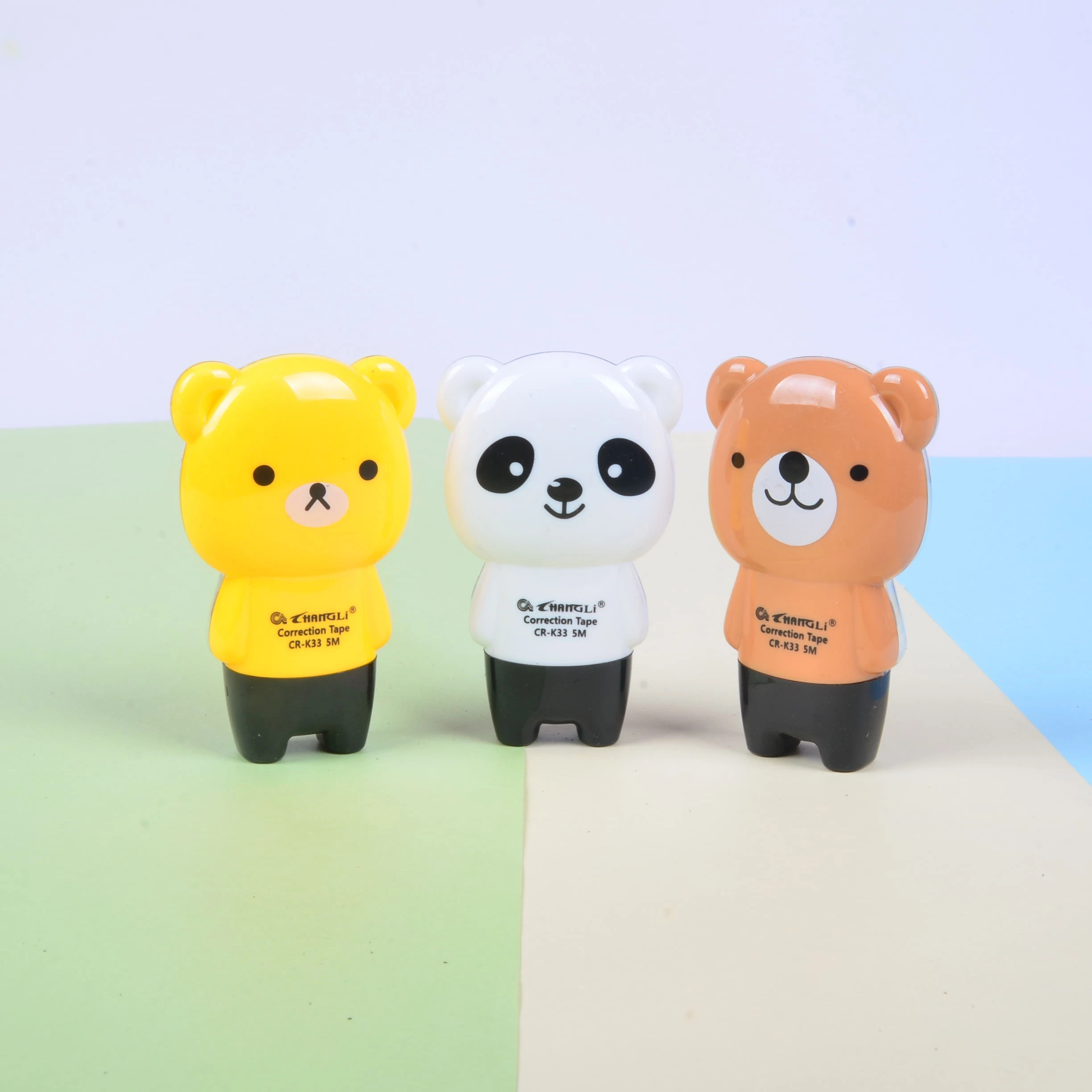 
Cartoon Shape Cute Correction Tape Bear Student Stationery Brand New Correction Supplies Items 