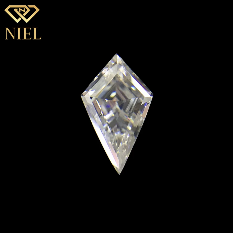 Customized kite cut synthetic diamond def manufacturer moissanite stone price