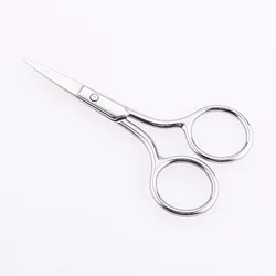 High quality beauty care tools metal beard trimming scissors brow trim wholesale small salon scissors