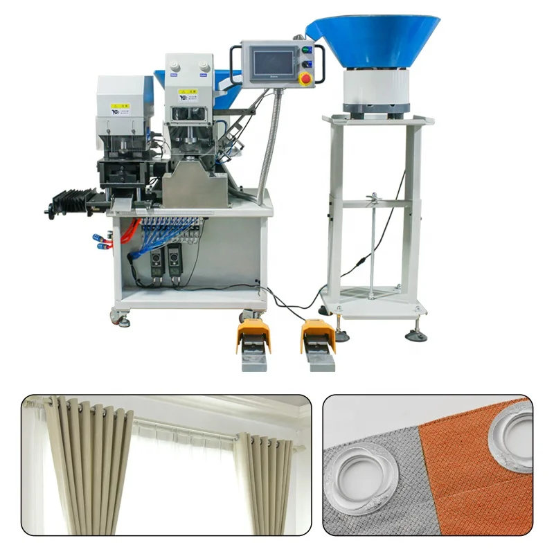 Fast speed automatic curtain eyelet grommet punching machine from trusted manufacturer