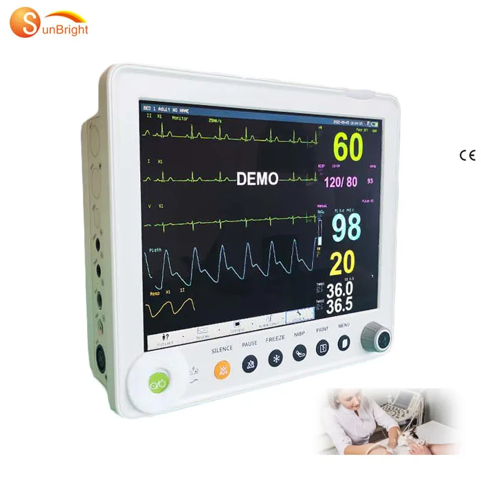 Hospital ICU ambulance portable medical Veterinary vitals signs machine multiparameter