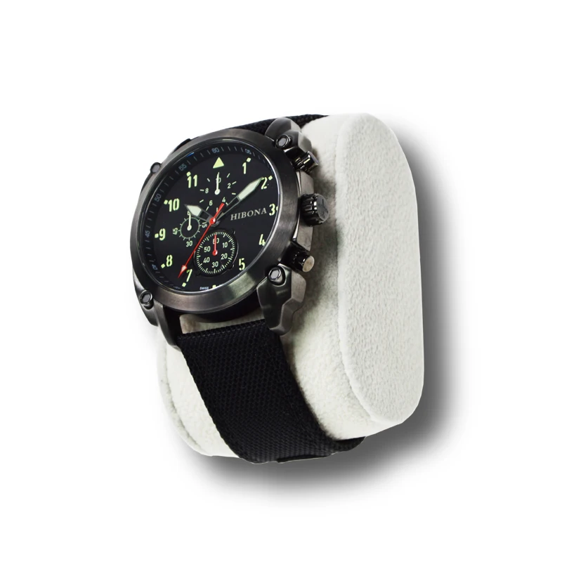 luxury chronograph large face quartz watches for mens waterproof watches for man black timepieces