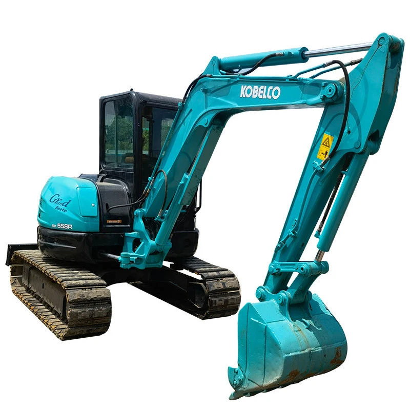 Second Hand Excavator Kobelco Sk55Sr Used Kobelco Mini Excavator Machine 5Ton Hydraulic Crawler Excavator for Sale