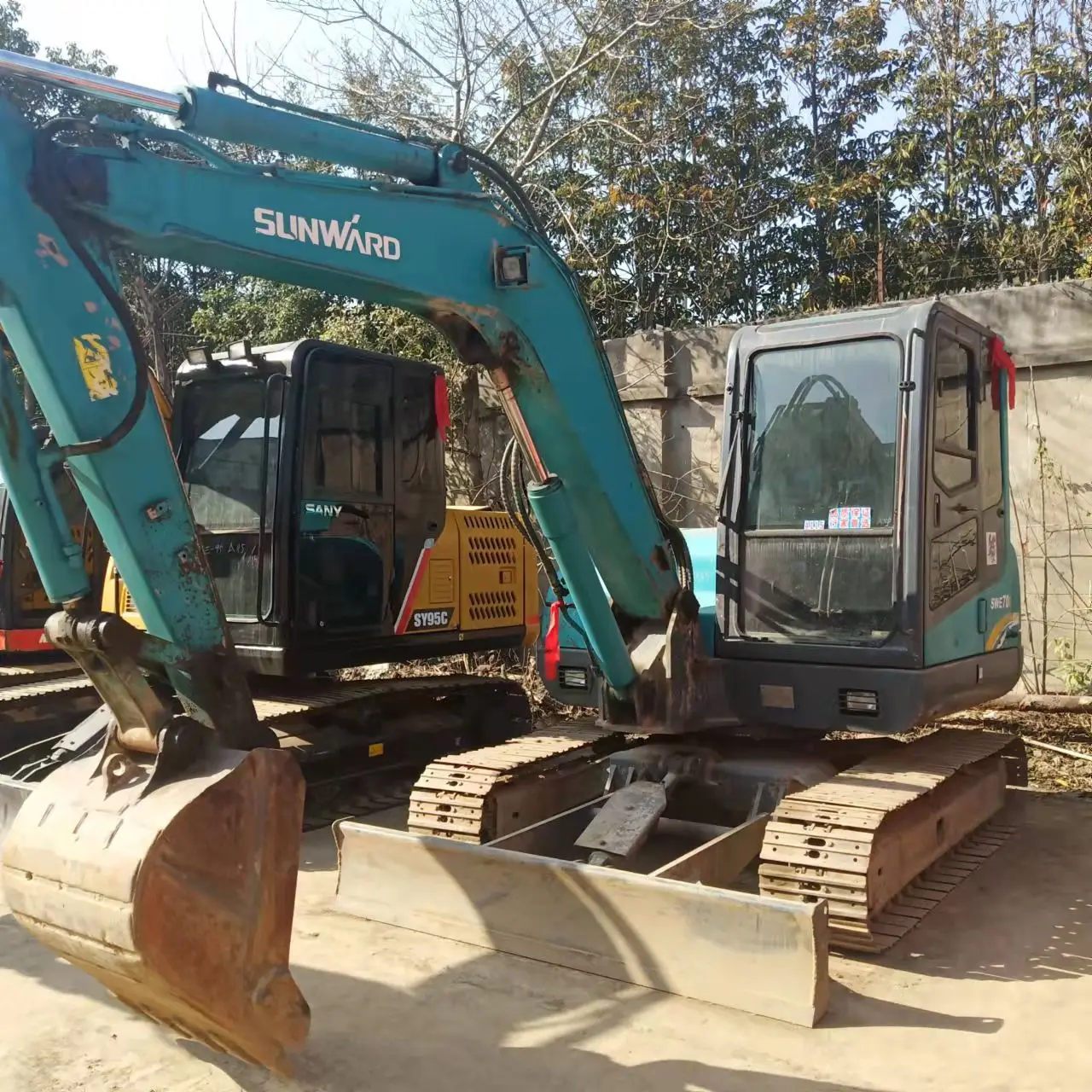 Used Chinese Sunward 70 mini excavator used perfect digger/crane/forklift/loader best price VOLVO/CAT/KOMATSU/SANY