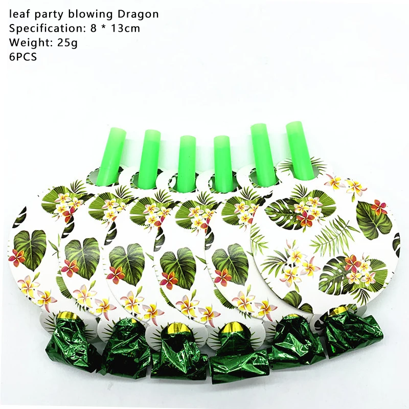 Forest Leaves Theme Birthday Party Supplies Disposable Tableware Party Decoration Set Forest Leaves Paper Plate