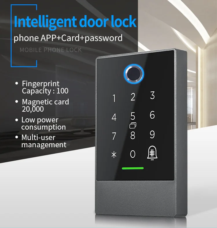 Access Control Board BLE Wireless RFID Card Reader TTLock Smart Door Fingerprint Access Control