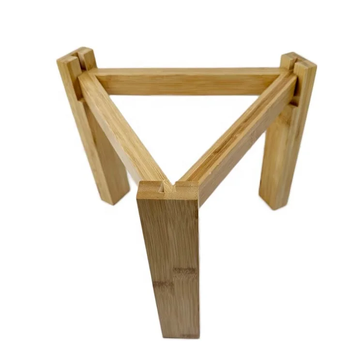 WDF Custom Indoor Wooden Flower Stand Designs Flower Display Stand Rack Extendable Bamboo Plant Stands For Home