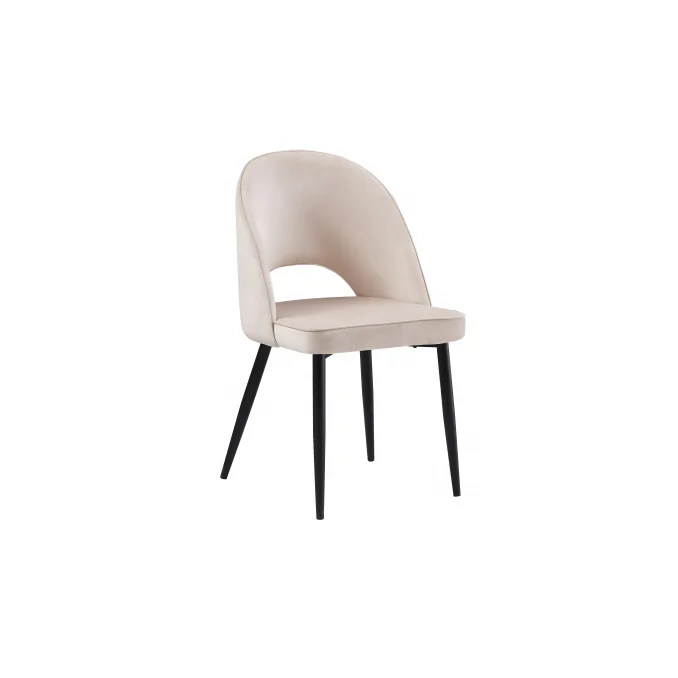 Modern Cheap Upholstered Arm Restaurant Chrome Velvet White Dining Room Chairs Metal Legs Chair With Arm Rests