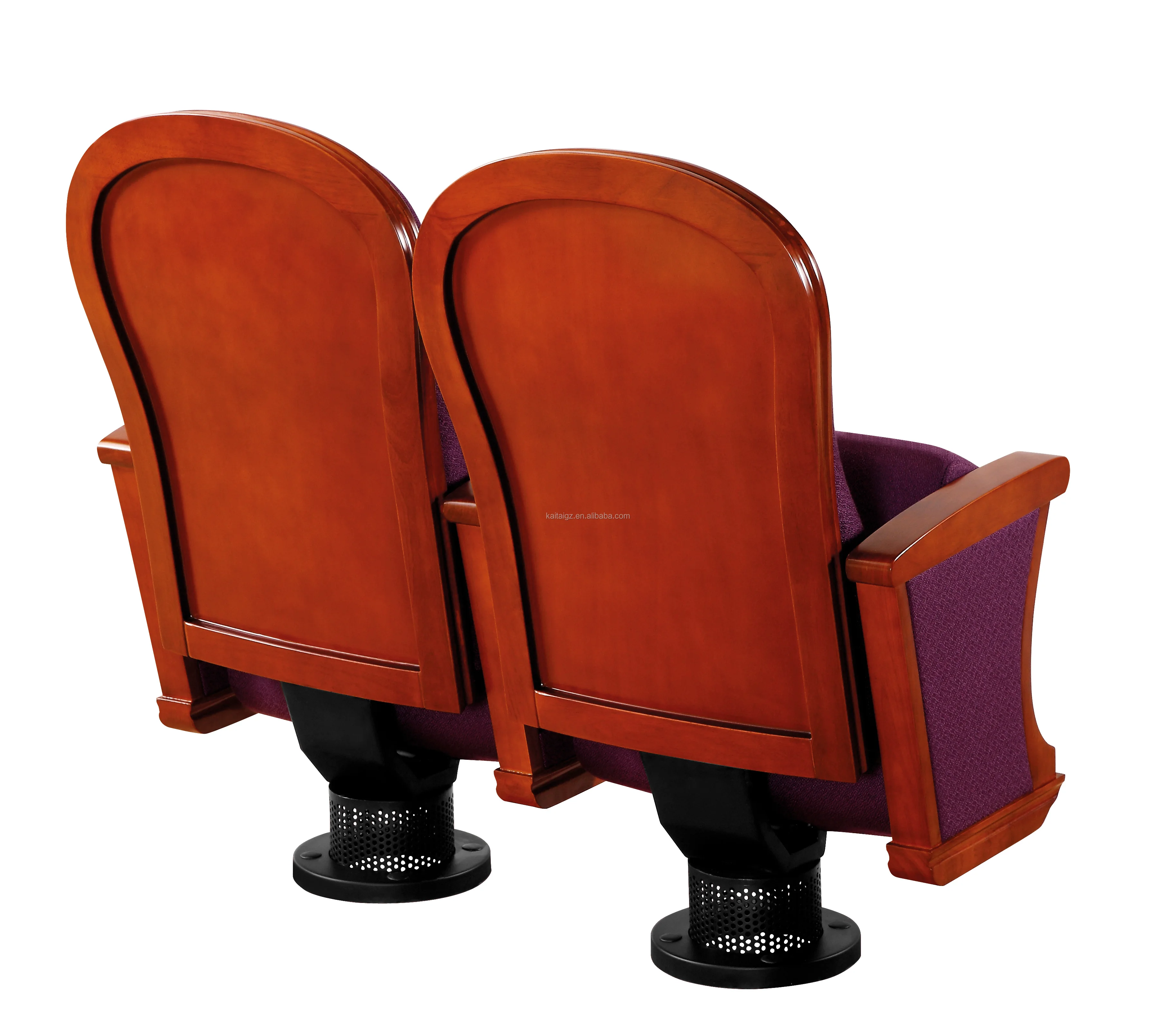 Classic Wooden Elegant Auditorium Chair Cinema Theater Seat
