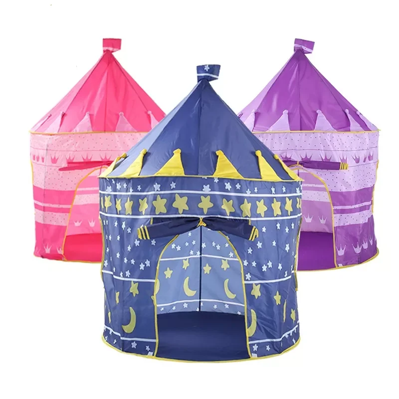 Wholesale Portable Children Tent House Girls Play Tent Fairy Princess Castle Pop Up Pink Kids Play Tent