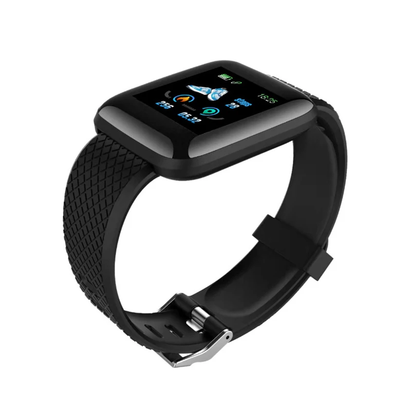 116 Plus Smart Bracelet Watch Color Screen Heartrate Blood Pressure Monitoring Track Movement IP67 Waterproof Smartwatch