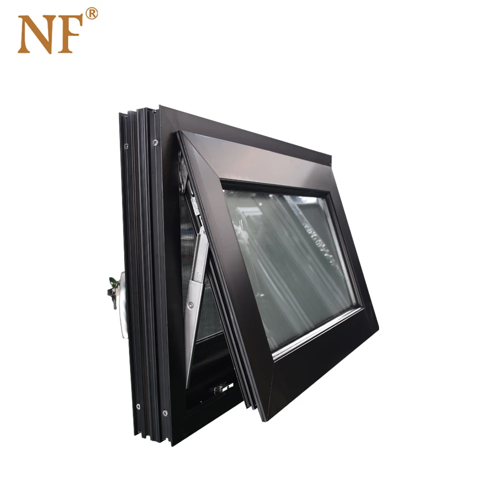  Алюминиевое верхнее окно Foshan NF с фиксированным окном