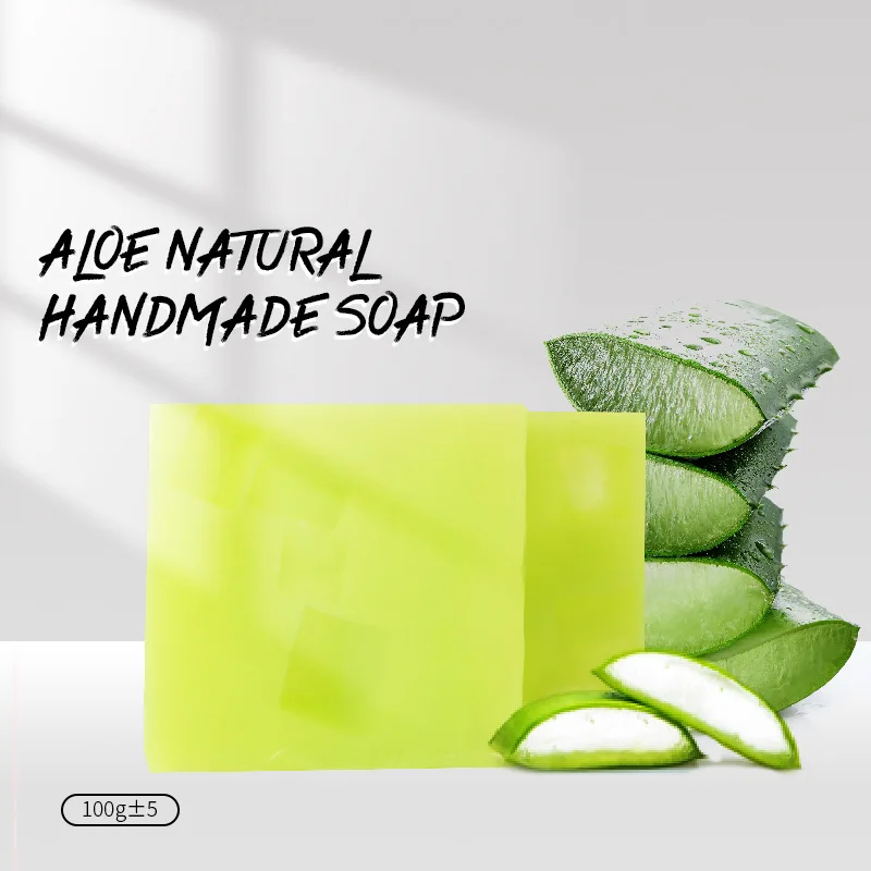 Private Label handmade Skin Repair firming face and body Aloe Veray Soap