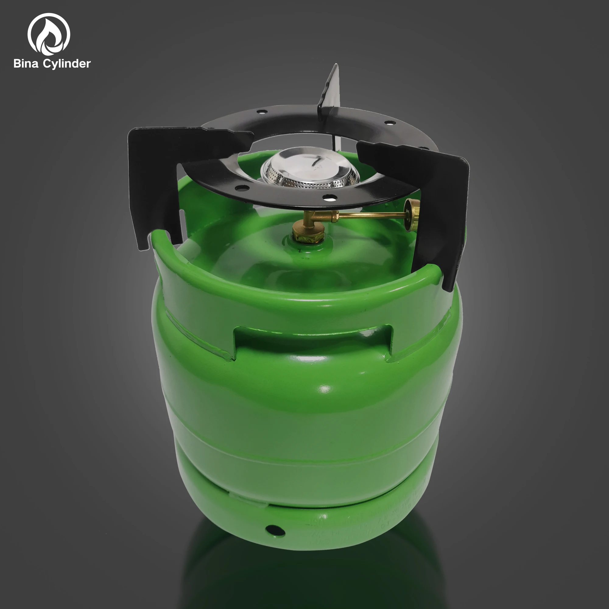 Сертифицированная пользовательская портативная газовая бутылка 6 кг для барбекю, домашнее приготовление пищи, газовый баллон сжиженного углеводородного газа с горелкой