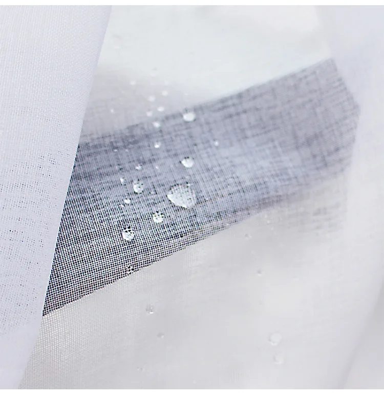 Outdoor waterproof curtain window screen cross-border Amazon modern balcony sunshade sunscreen white gauze curtain