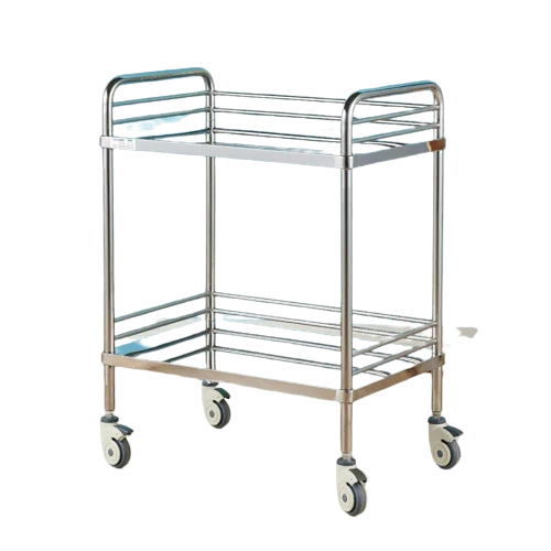 Hospital Stainless Steel emergency treatment trolley medical dressing cart trolley with drawers