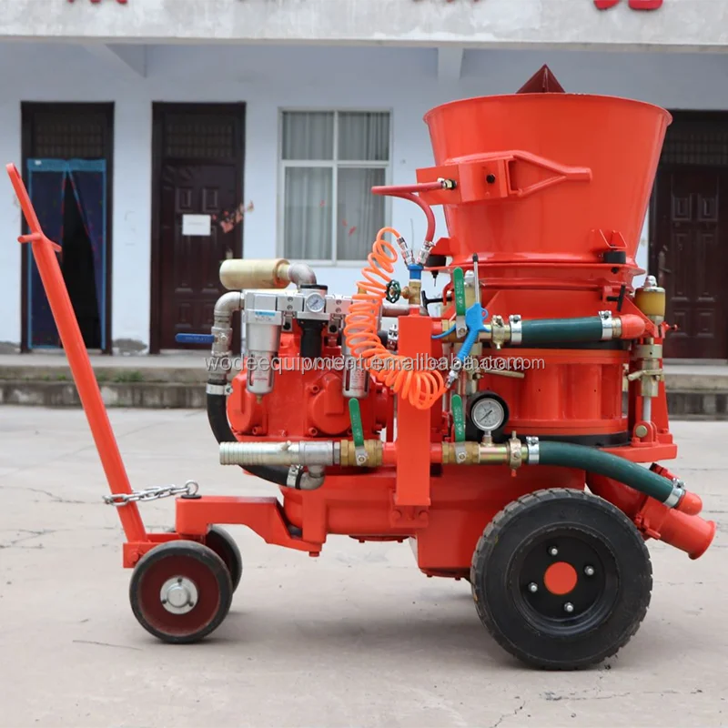 5m3/h air motor driven gunning shotcrerte machine For Construction Concrete Sprayer
