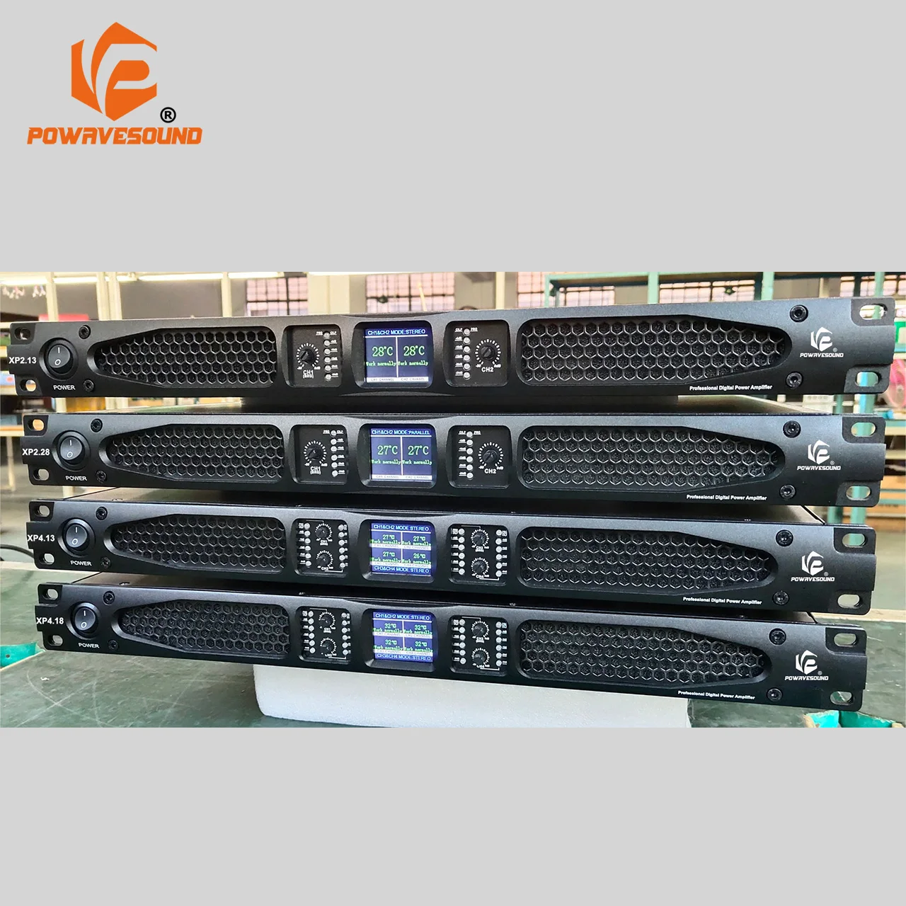 New pro audio outdoor amplifier 1U digital power amplifier 4 channel 3000W 8ohm and stable work at 2ohm with PFC power supply