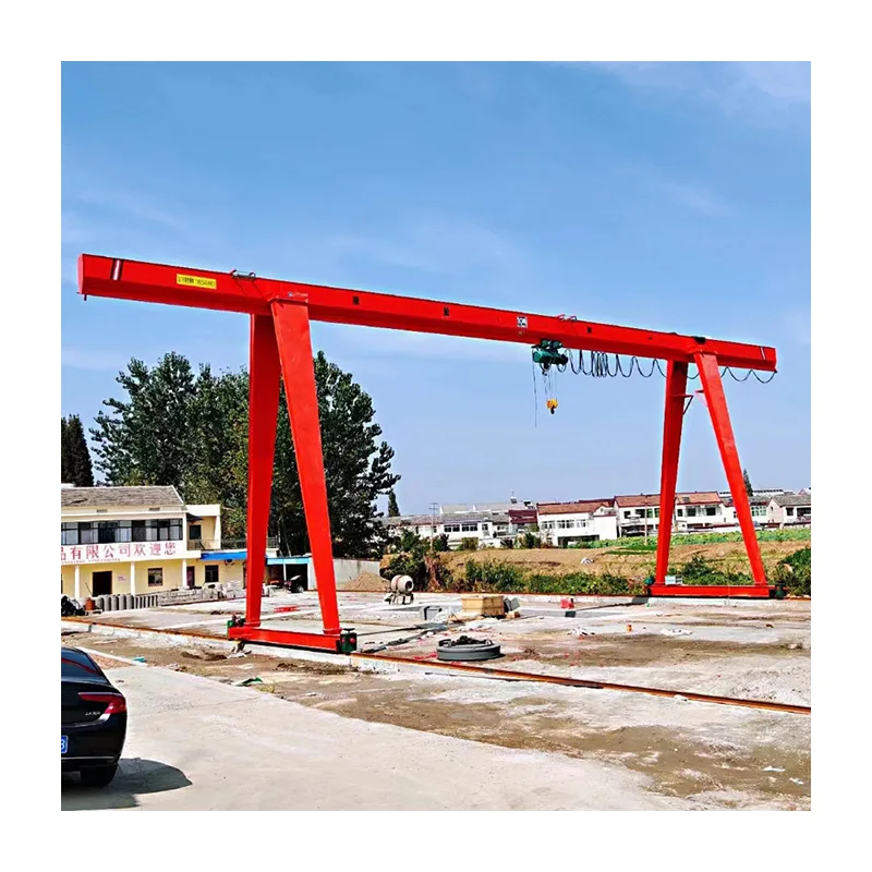 electric gantry pouring crane manufacturer price 5 ton 10 ton 20 ton mini small single girder gantry crane for containers cost