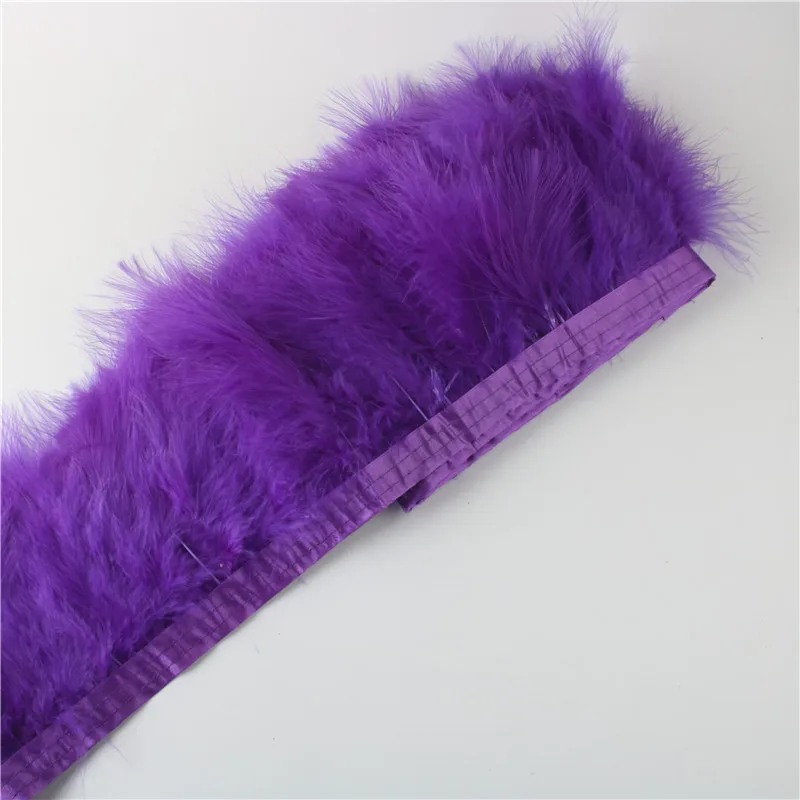 Wholesale Turkey Marabou Feathers Fringe Trim for Sewing Needlework Wedding Dress Decoration