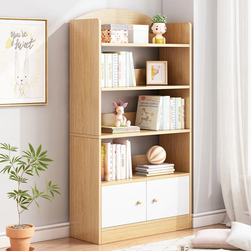 Хит продаж, книжные полки для хранения, деревянные ящики, витрины для журналов, стеллажи из МДФ, простая сборка, высокие шкафы, органайзер для игрушек