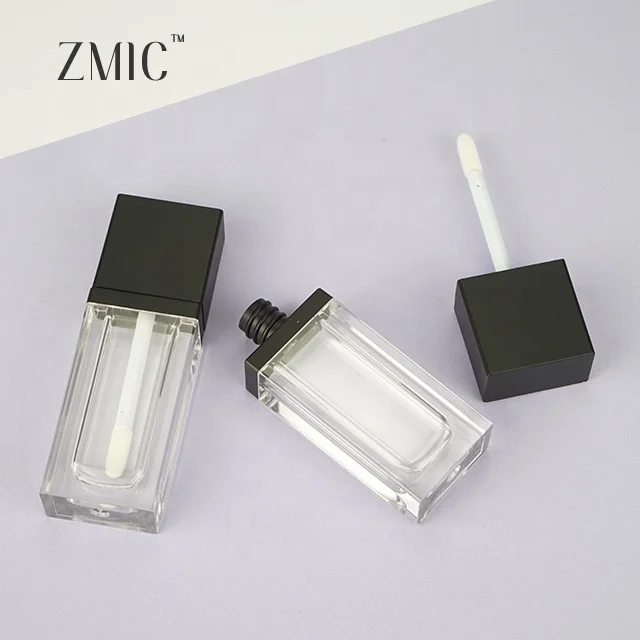 Flat Square Lip Gloss tubes Private Label Wholesale Matte Lip Serum Bottle Lipgloss Packaging