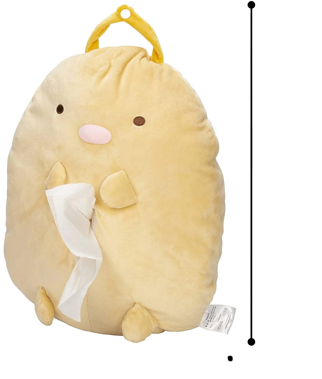 Corner bio custom fried pork chop Plush tissue box about 32x45cmBeige wall hanging bathroom living room office Hotel