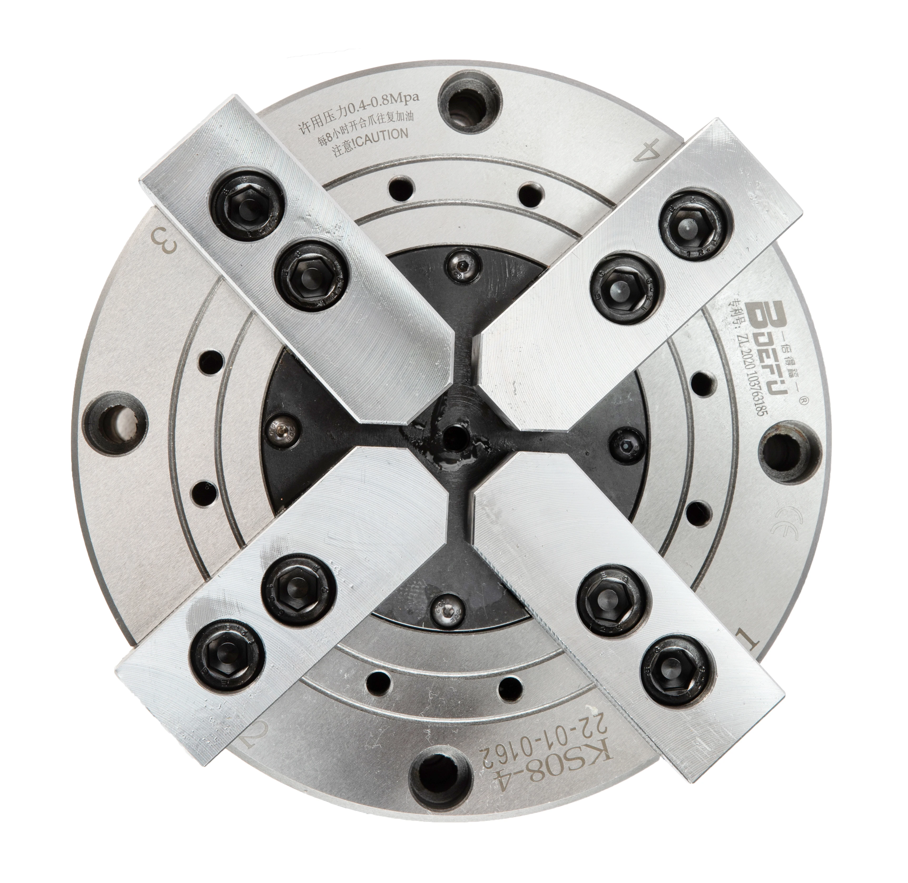 BDEFU SC KT 4 Jaw Hollow Hydraulic Power Lathe Chuck